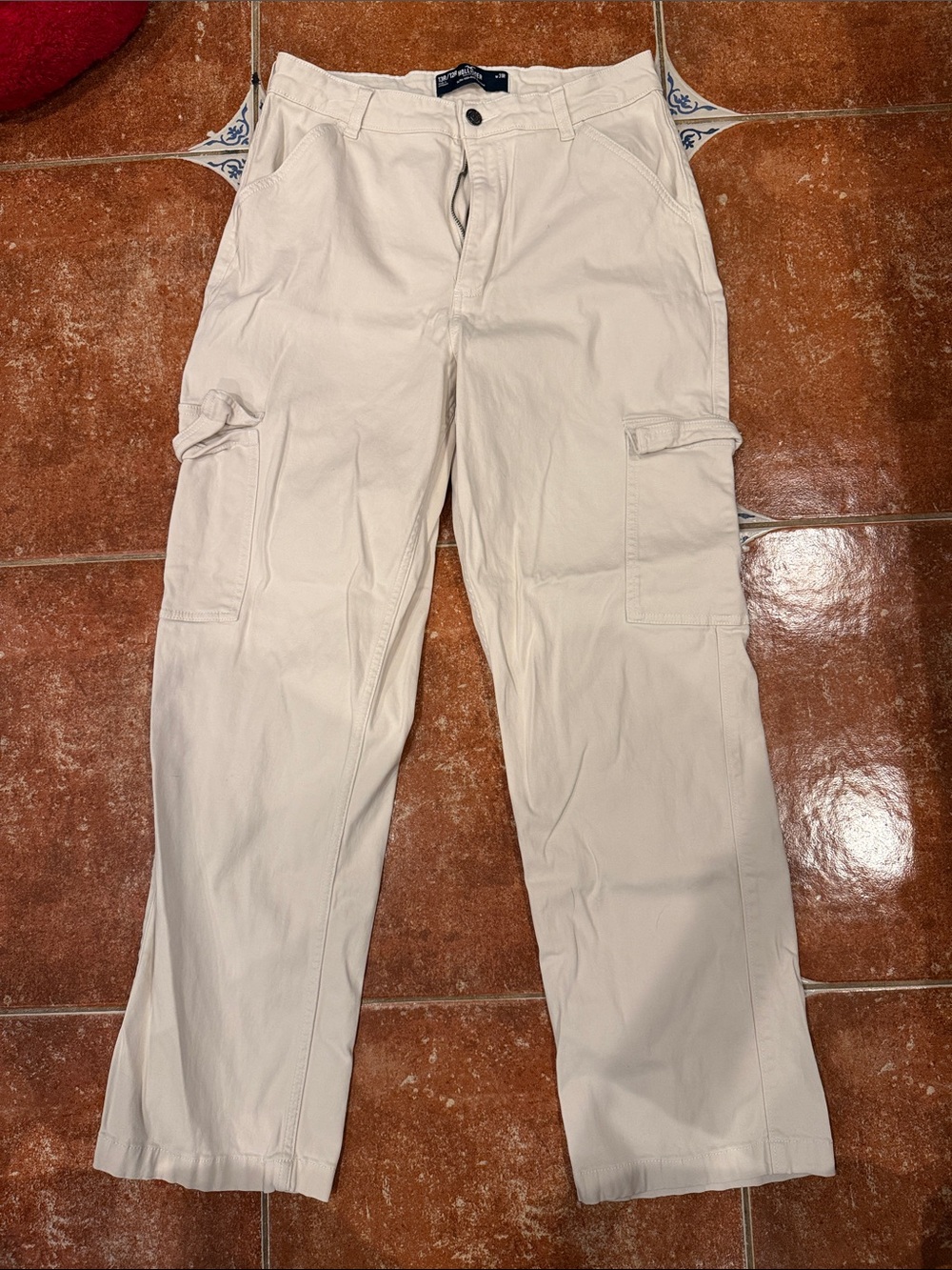 Women’s Cargo Pants - Beige Workwear Style 31R 13/12R